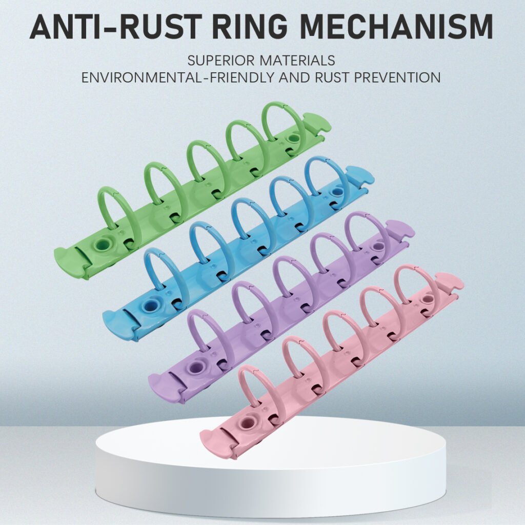 Metal 5-ring binder clip