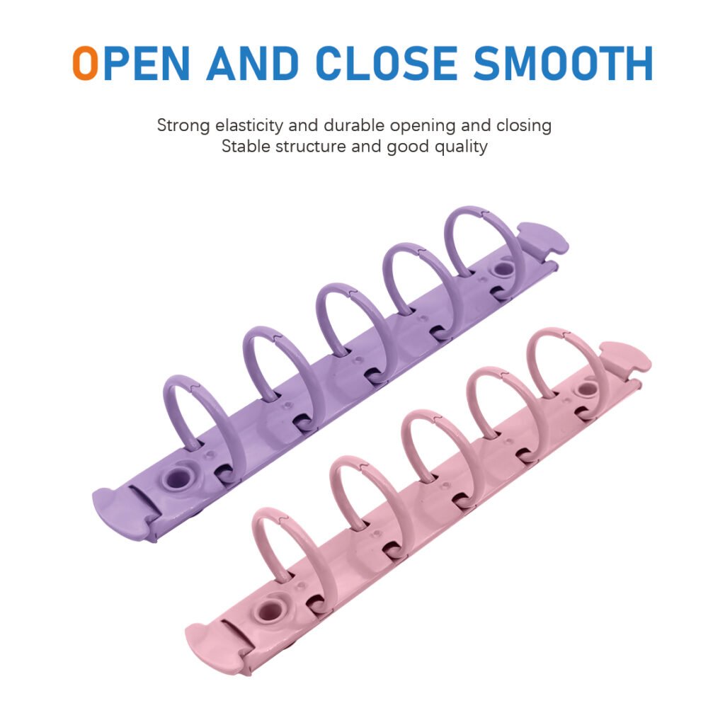 Metal 5-ring binder clip