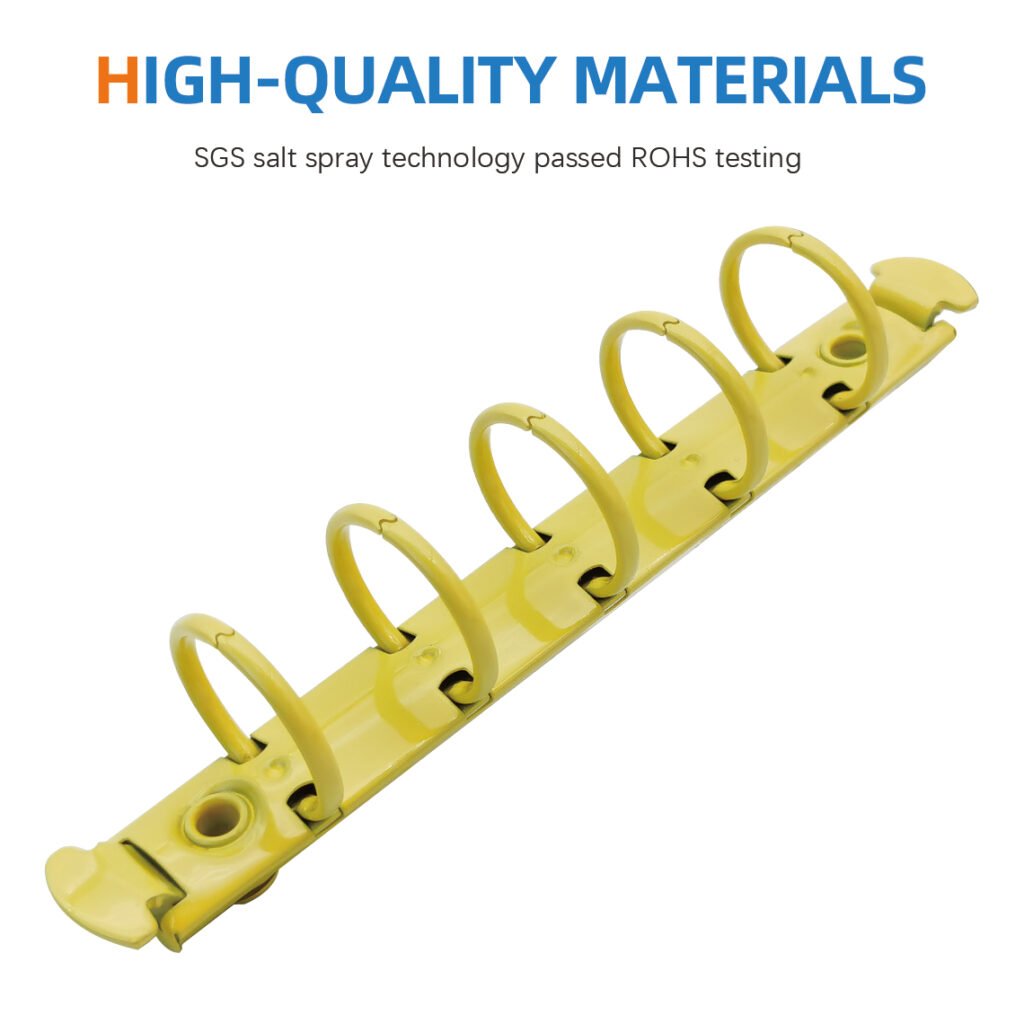 Metal 5-ring binder clip