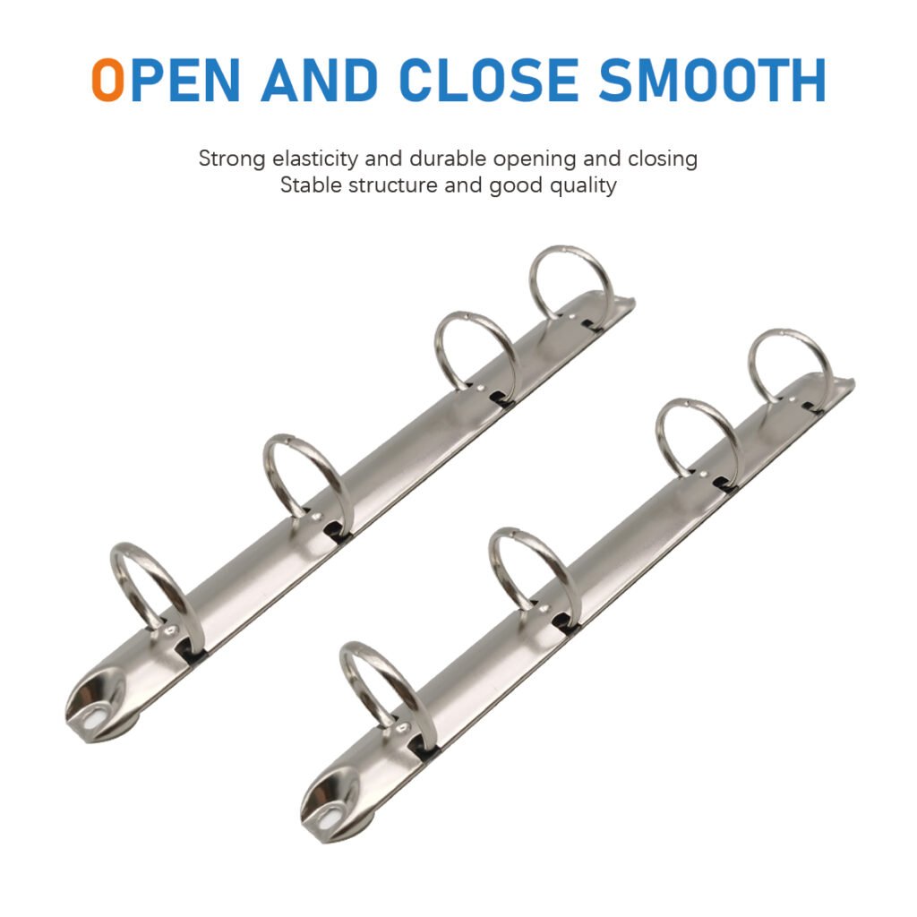 Metal 4-ring binder clip