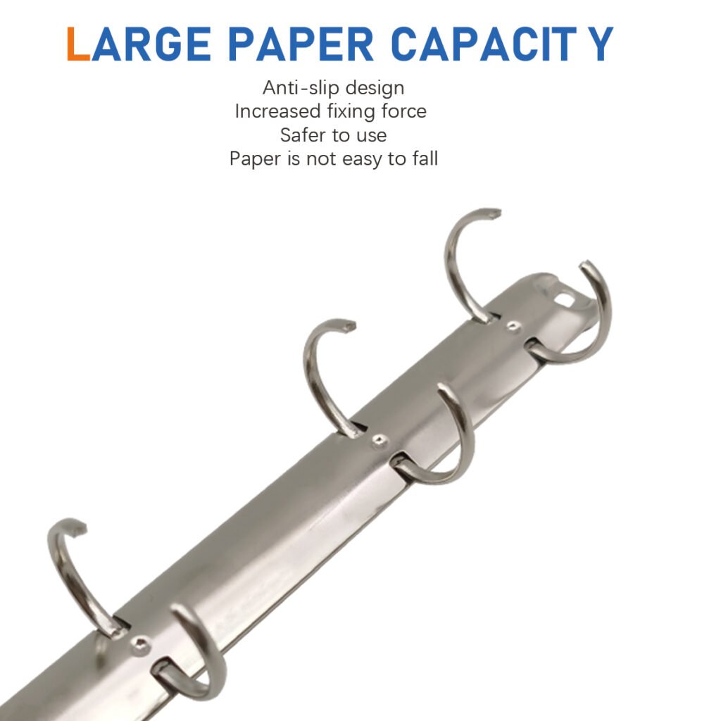 Metal 4-ring binder clip