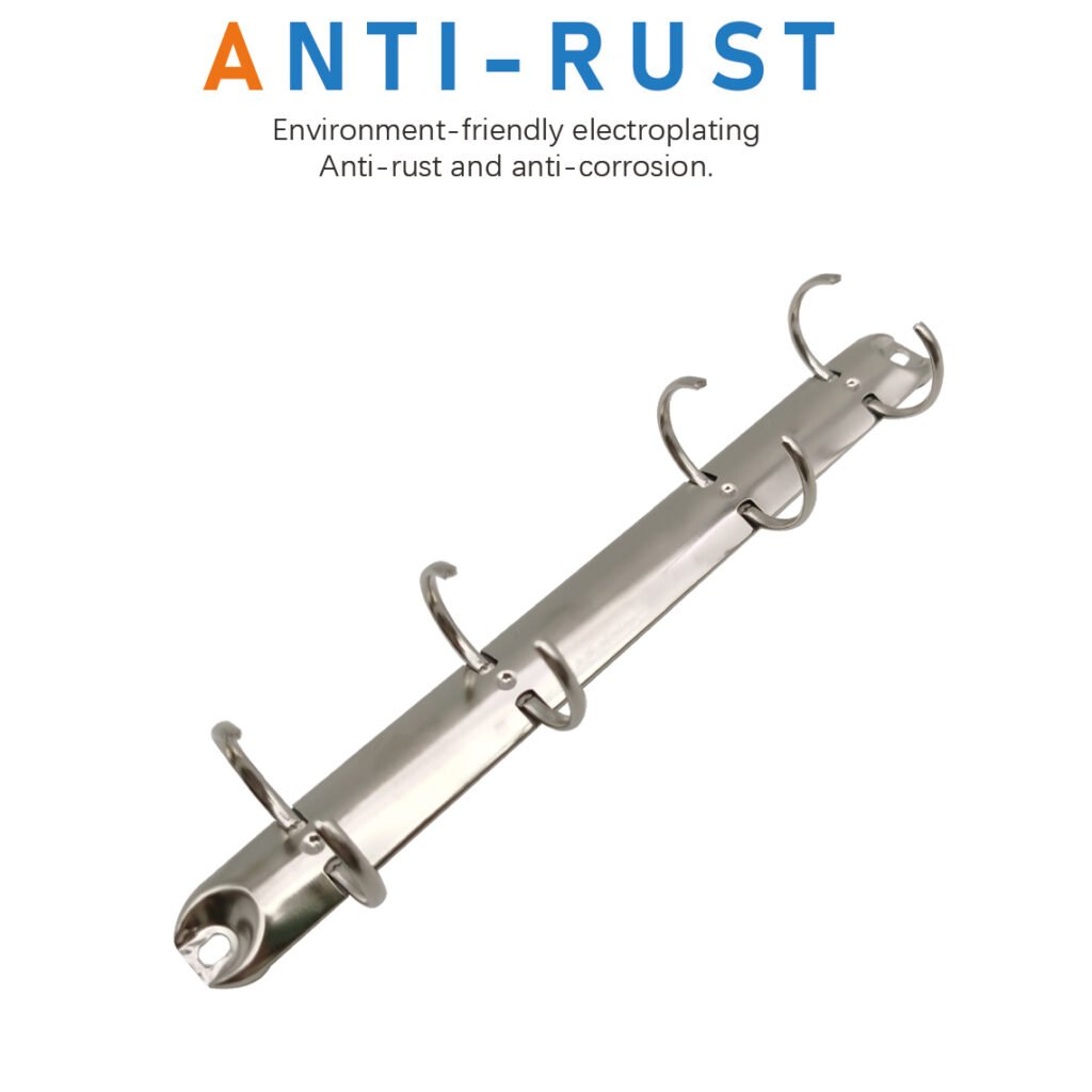 Metal 4-ring binder clip