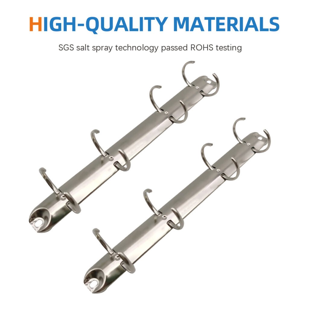 Metal 4-ring binder clip