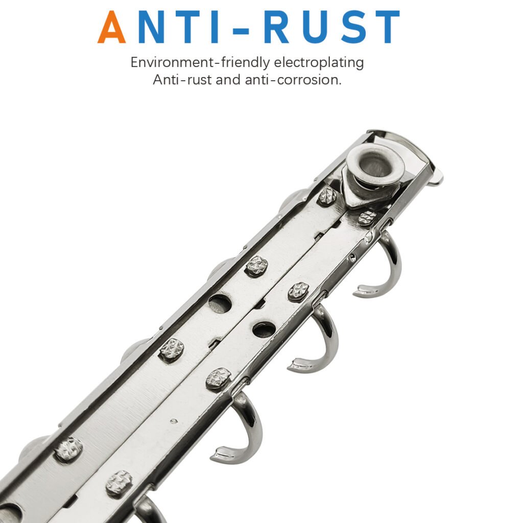 6-ring metal loose-leaf binder clip