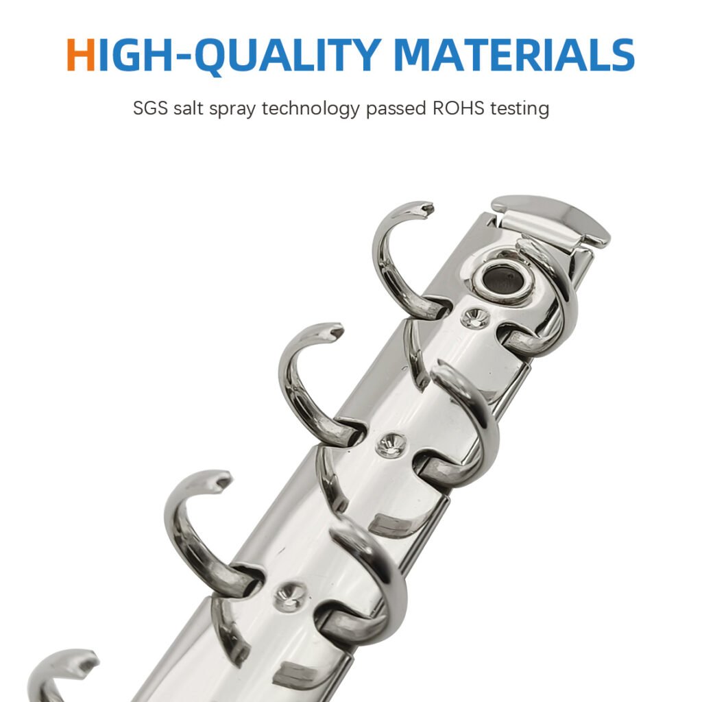 6-ring metal loose-leaf binder clip