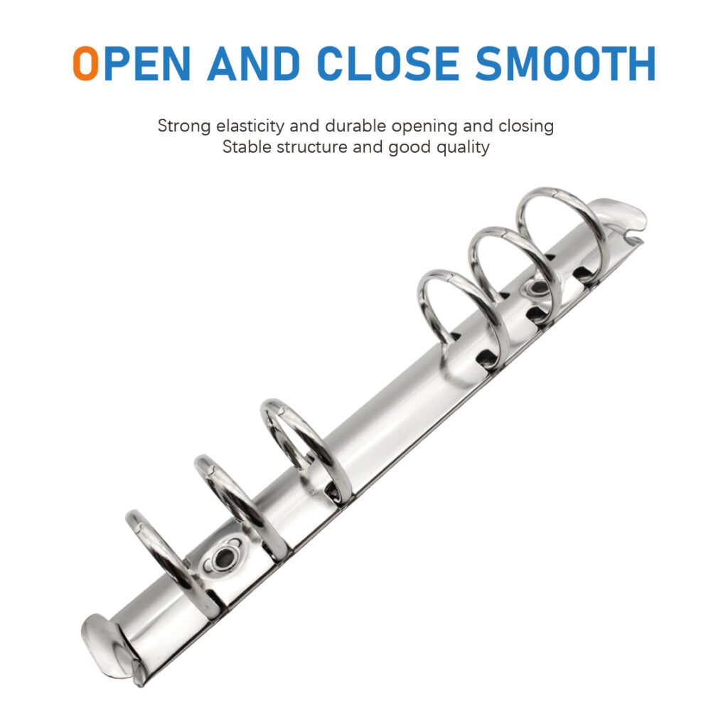 Metal 6-Ring O-Type Loose-Leaf Binder Clip