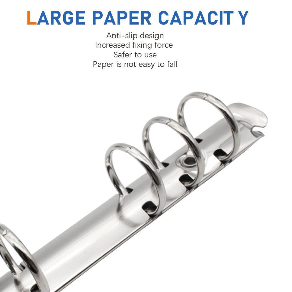 Metal 6-Ring O-Type Loose-Leaf Binder Clip