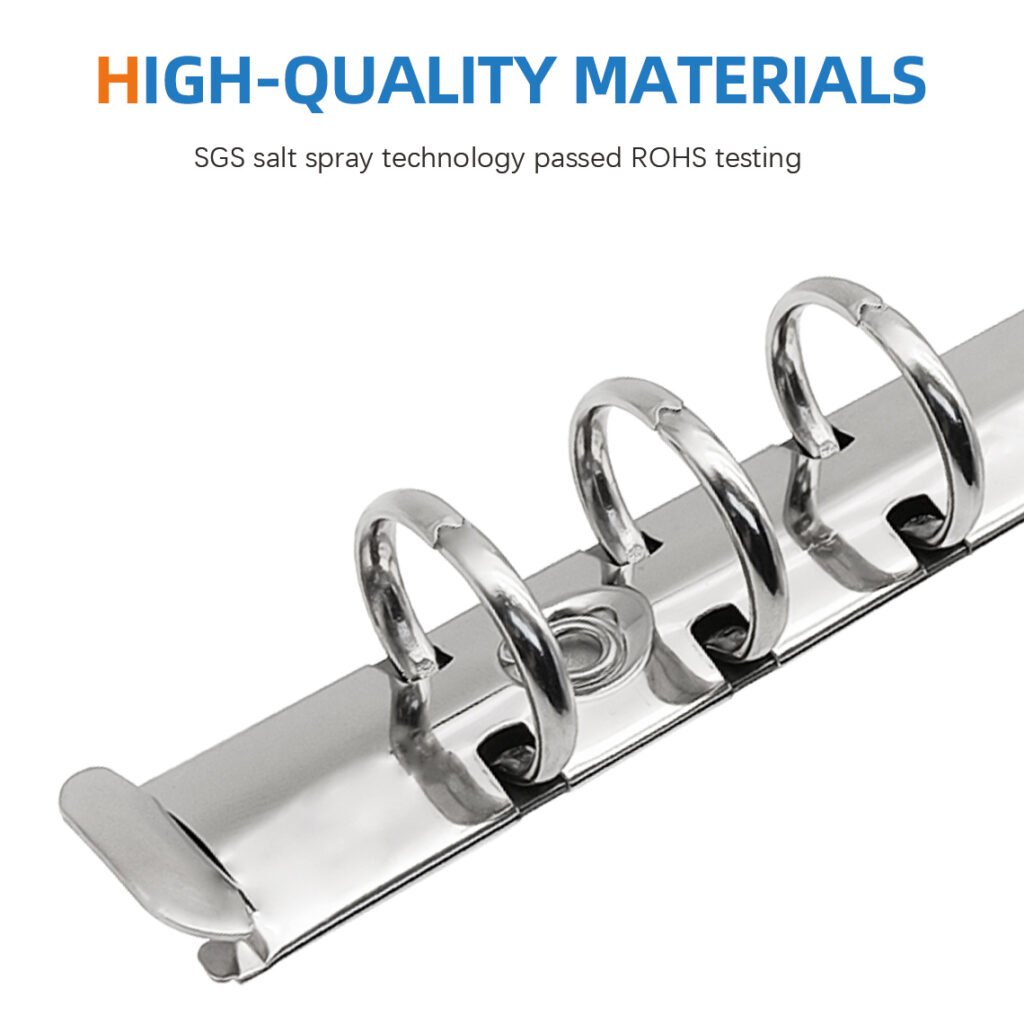 Metal 6-Ring O-Type Loose-Leaf Binder Clip