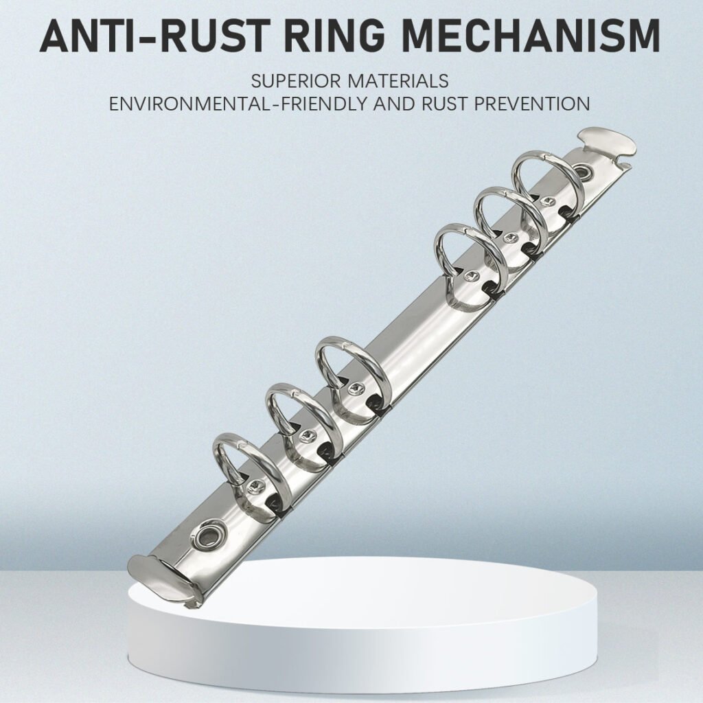 Metal 6-Ring O-Type Loose-Leaf Binder Clip