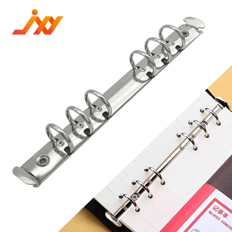 Metal 6-Ring O-Type Loose-Leaf Binder Clip