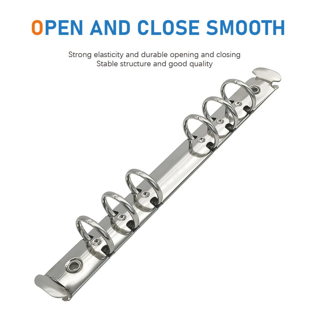 Metal 6-Ring O-Type Loose-Leaf Binder Clip