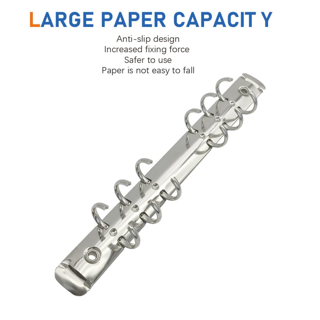 Metal 6-Ring O-Type Loose-Leaf Binder Clip