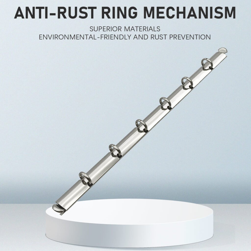 Metal 6-ring binder clip