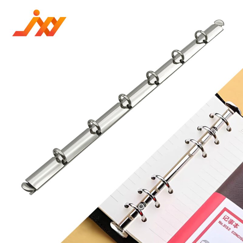 Metal 6-ring binder clip