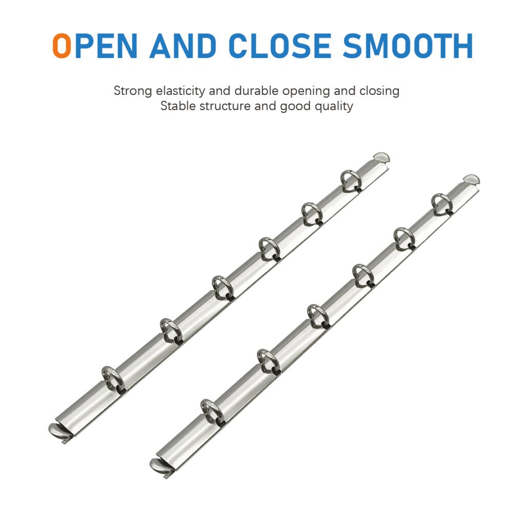 Metal 6-ring binder clip