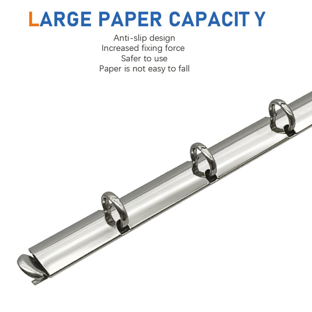 Metal 6-ring binder clip