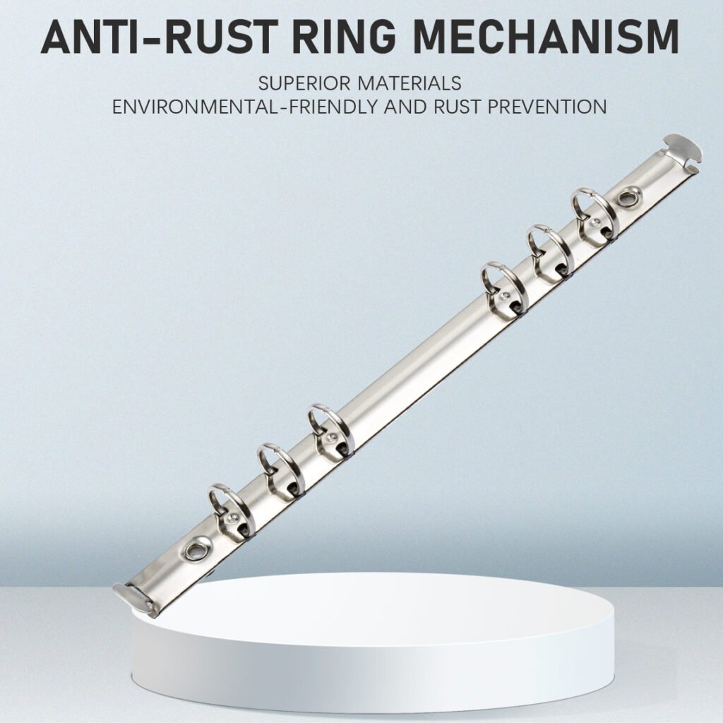 Metal 6-ring binder clip