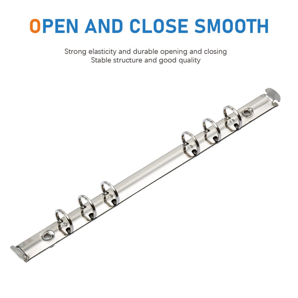 Metal 6-ring binder clip