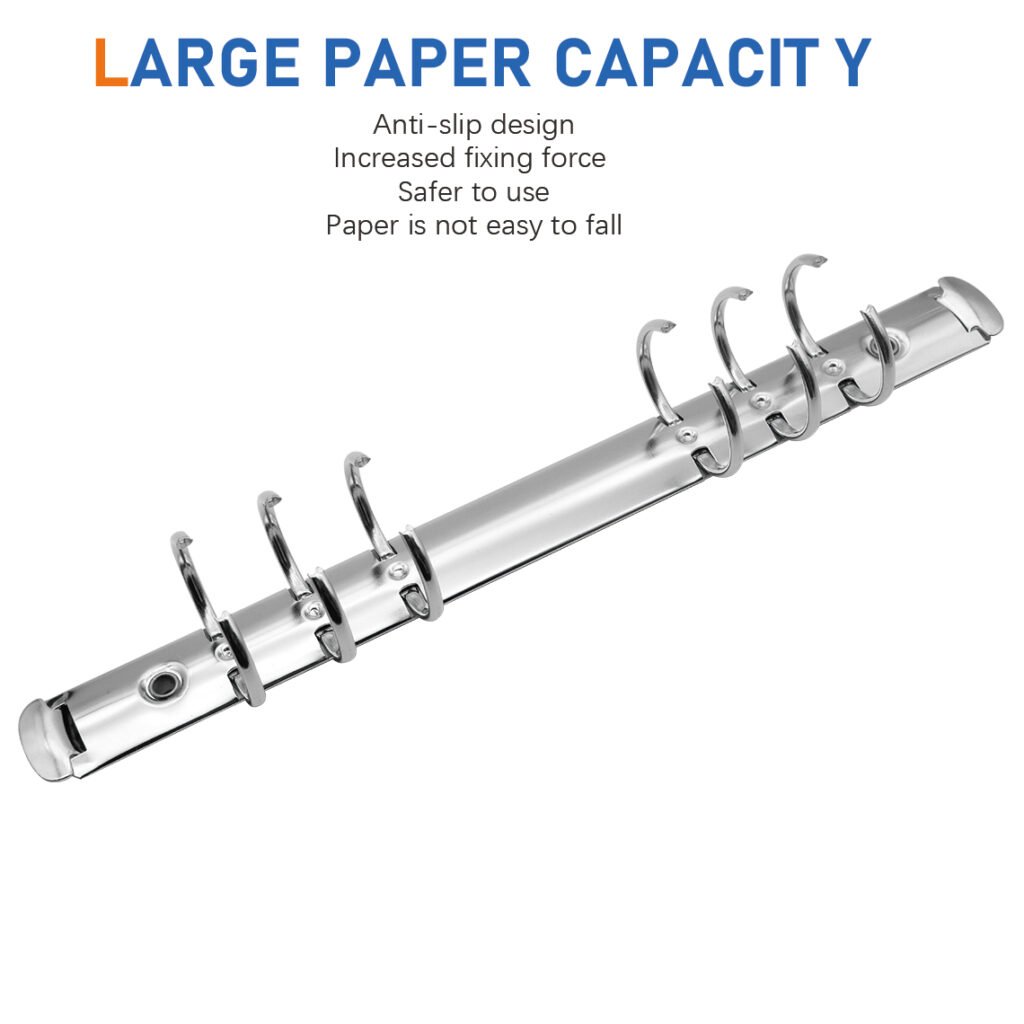 Metal 6-ring binder clip