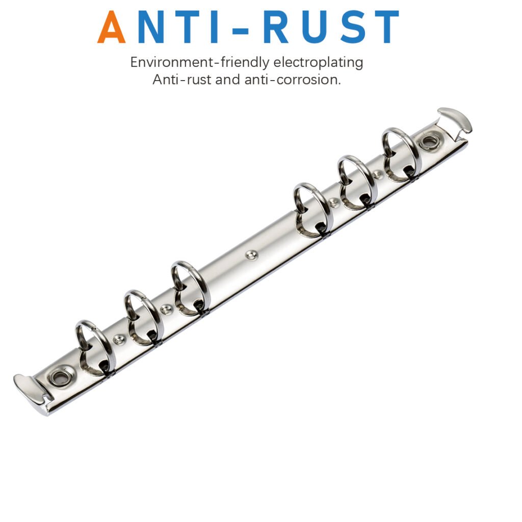 Metal 6-ring binder clip