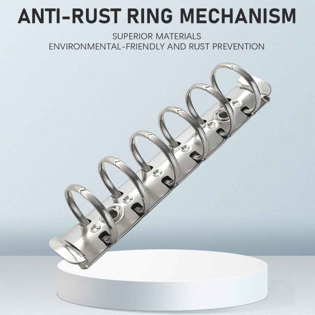 6-ring metal loose-leaf binder clip