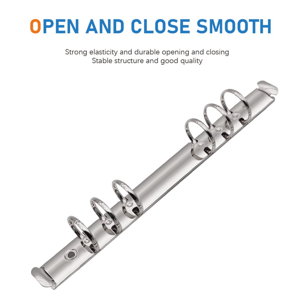Metal 6-Ring O-Type Loose-Leaf Binder Clip