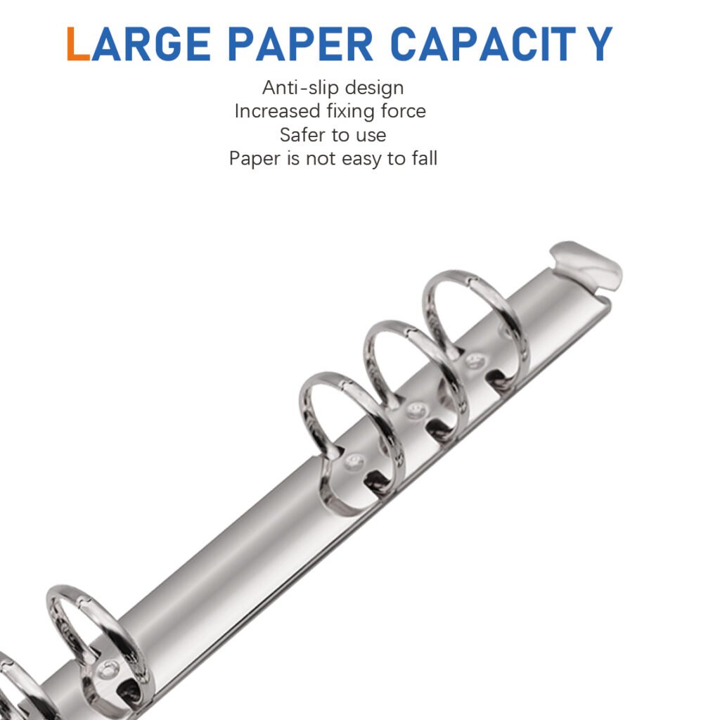 Metal 6-Ring O-Type Loose-Leaf Binder Clip