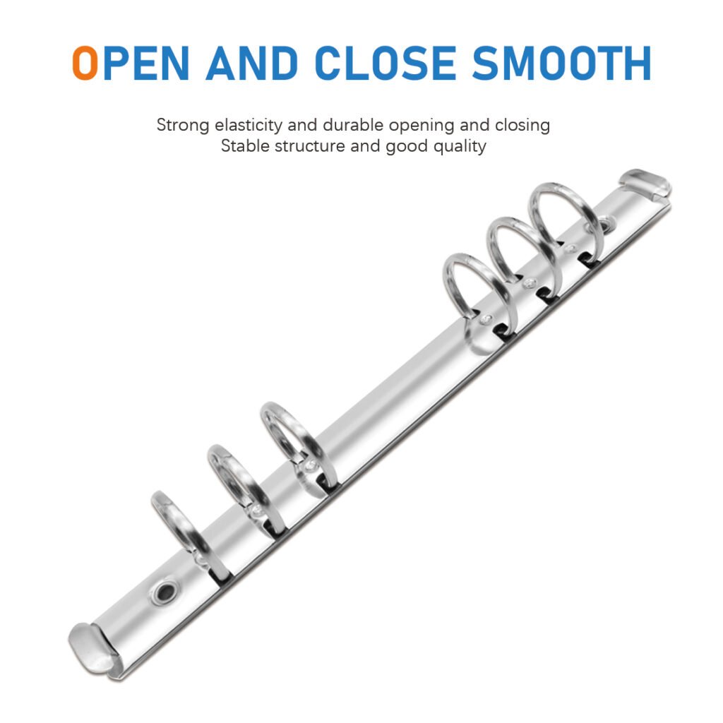 Metal 6-Ring O-Type Loose-Leaf Binder Clip