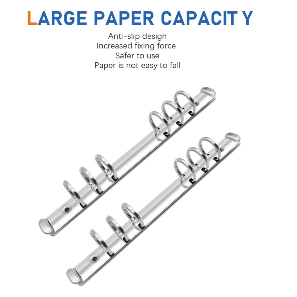 Metal 6-Ring O-Type Loose-Leaf Binder Clip