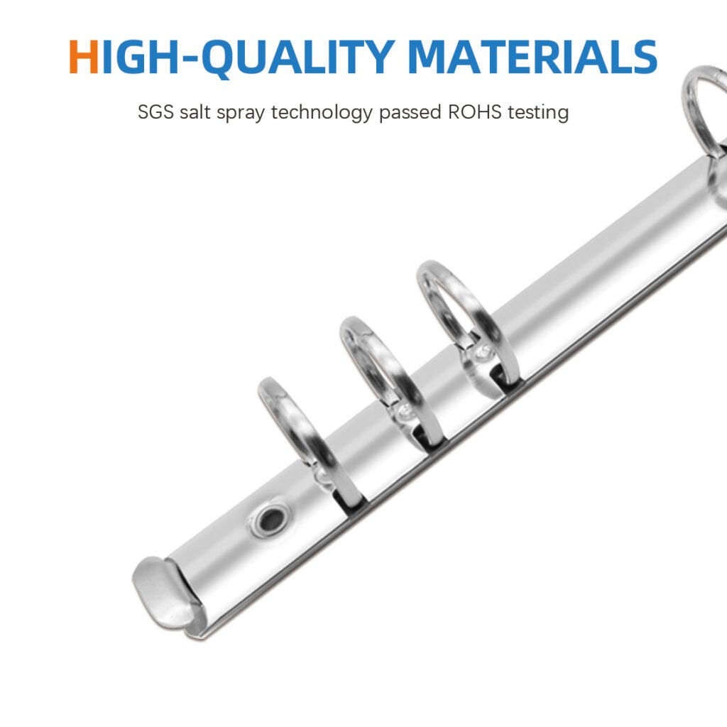 Metal 6-Ring O-Type Loose-Leaf Binder Clip