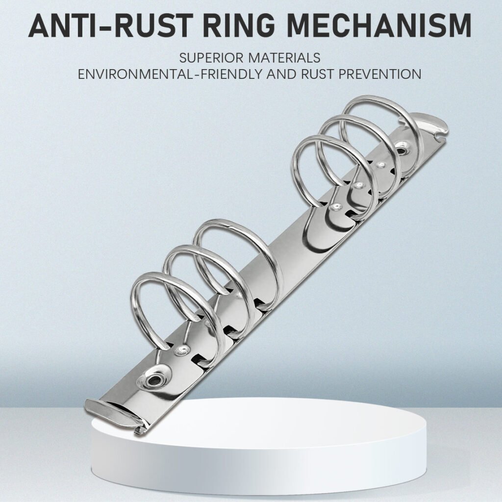 6-ring metal loose-leaf binder clip