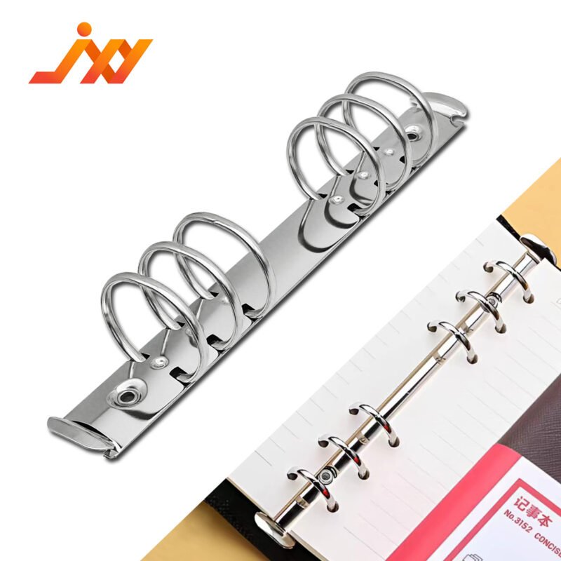6-ring metal loose-leaf binder clip