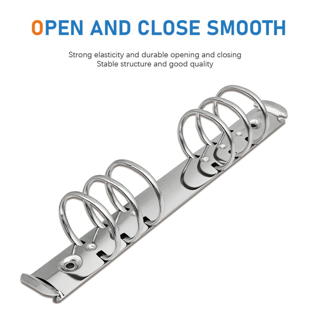 6-ring metal loose-leaf binder clip