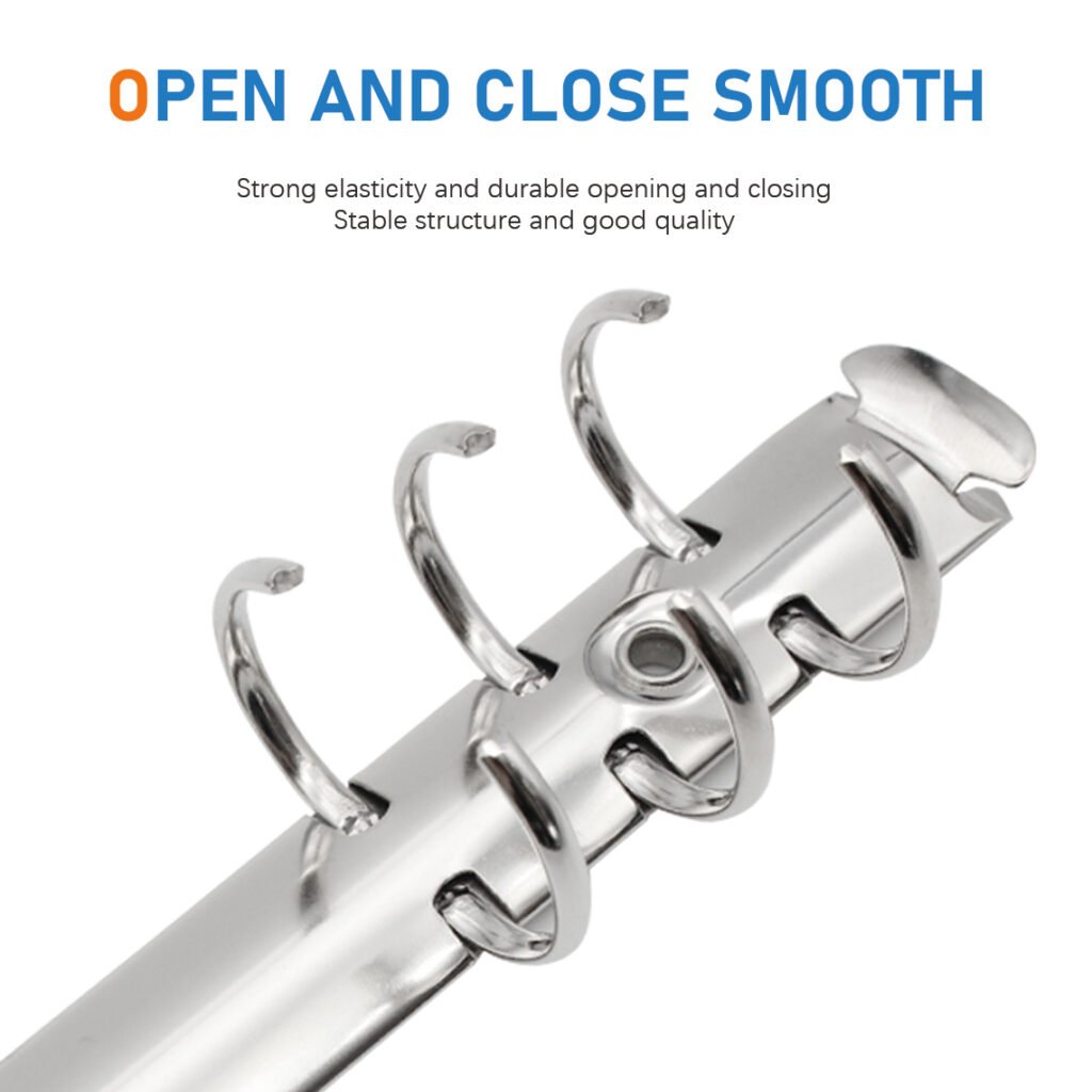 6-ring metal loose-leaf binder clip