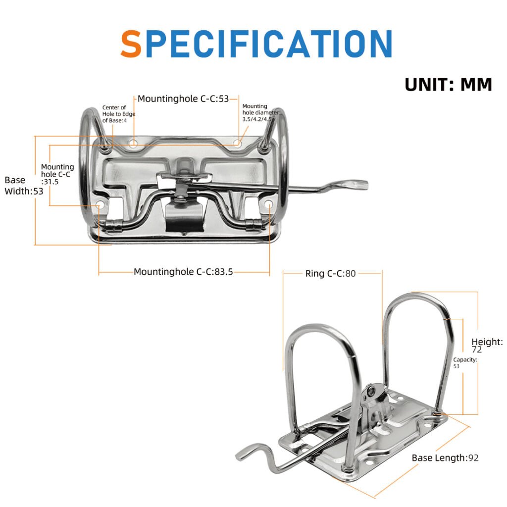LA75RM-B Lever Arch File Clip