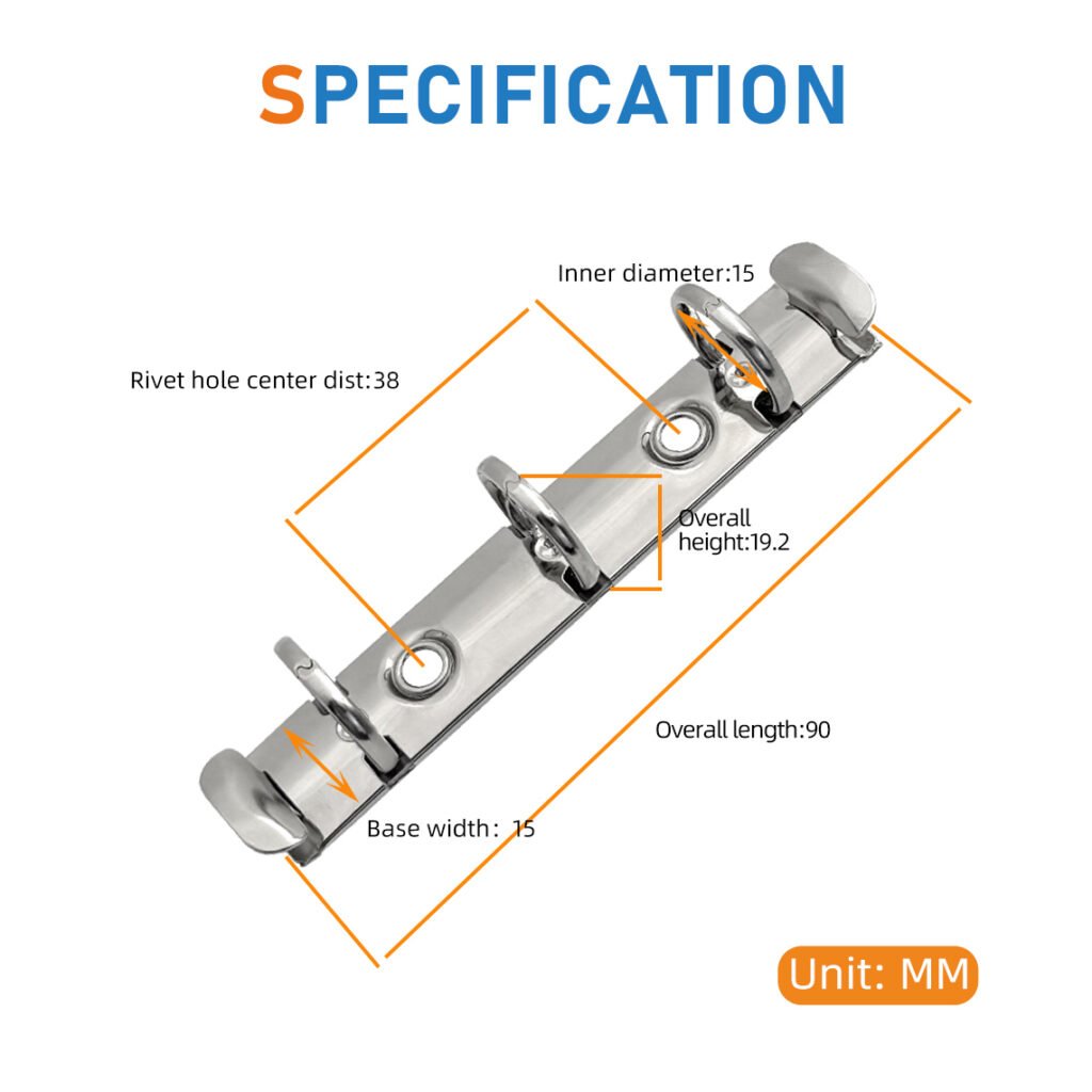 A8 3‑Ring Metal Binder Mechanism